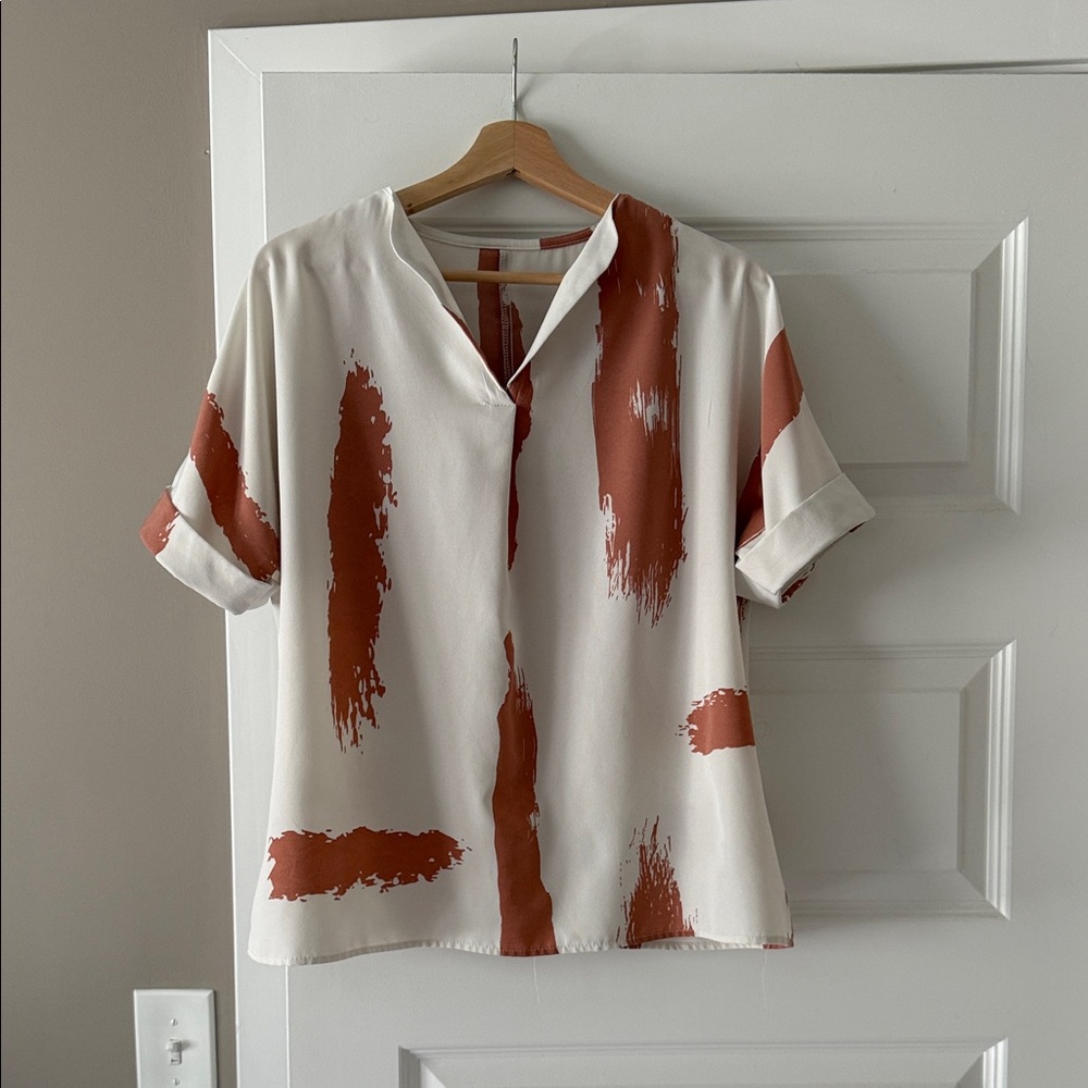 Abstract Print Blouse